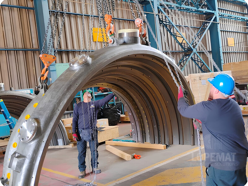 Izaje de carcasa superior de turbina de vapor